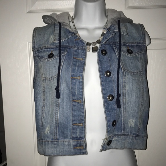 Jackets & Blazers - Jean jacket women's vest